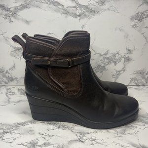UGG Brown Heeled Boots